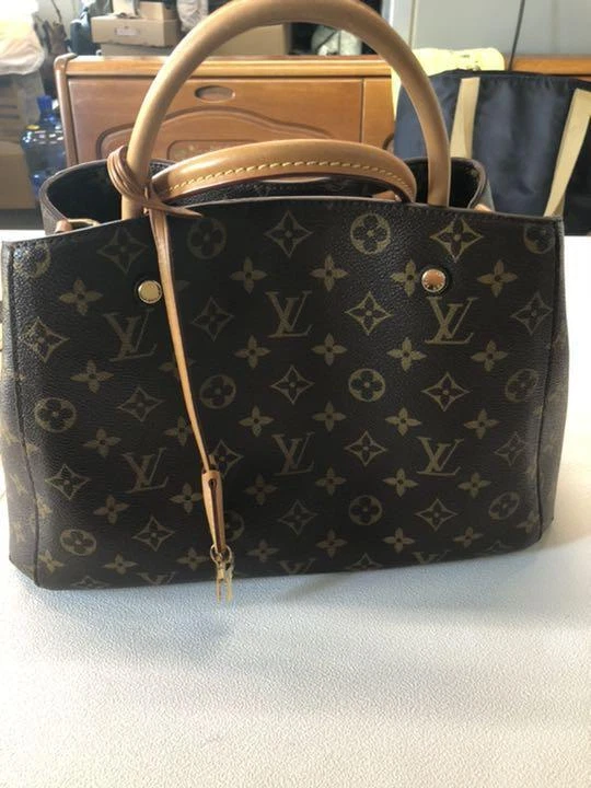 LOUIS VUITTON Bag Montagne MM Tote Shoulder Leather M41056 Monogram  Warranty