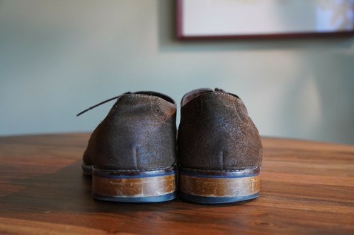 Johnston & Murphy Brown Wingtip Leather Shoes Mens 9.5M - Picture 5 of 7
