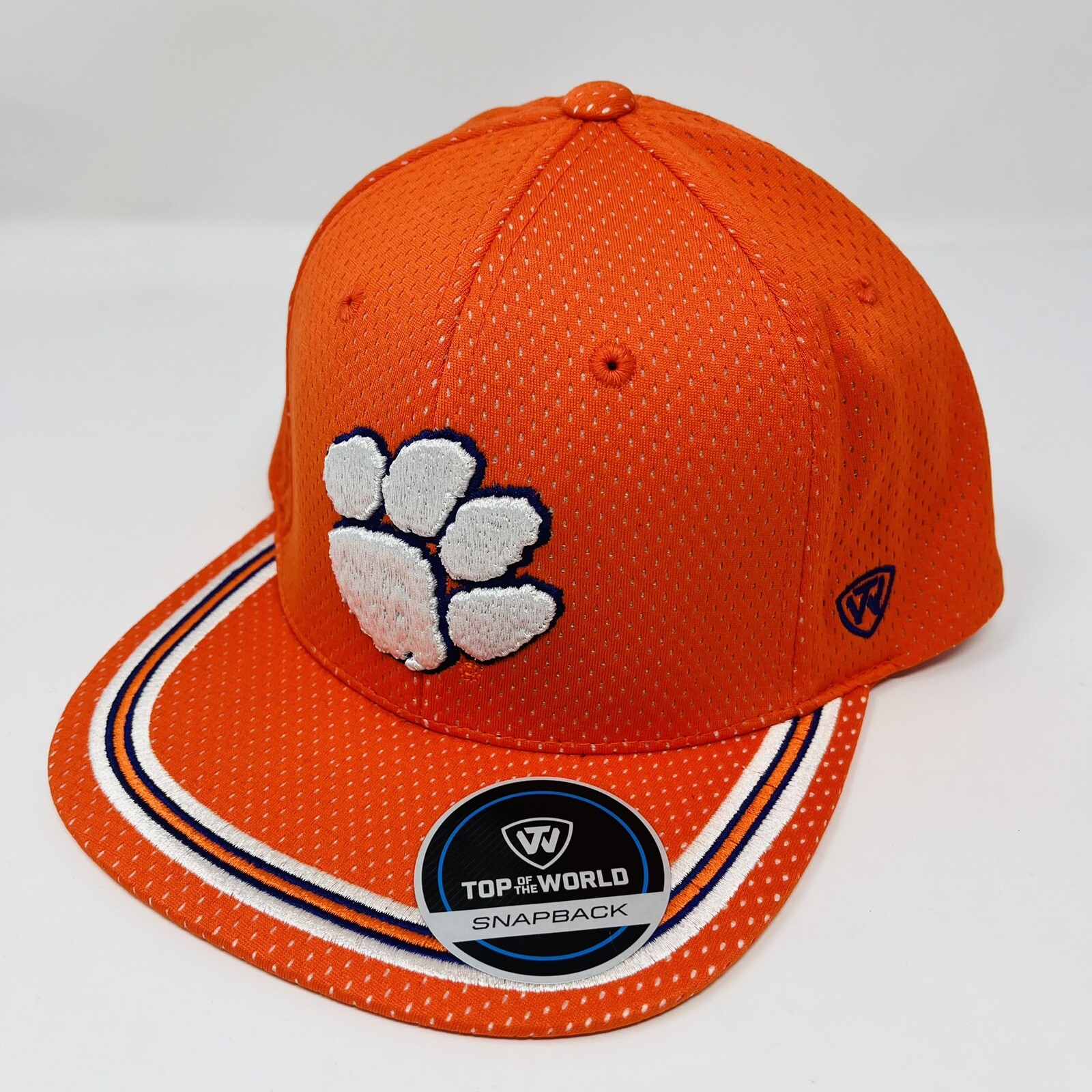 NCAA Clemson University Tigers CU Mens Adjustable Snapback Hat Cap NEW Orange
