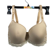 NWOT Wacoal Women's 30DDD Embrace Lace Contour Underwire Bra 853191 Sand