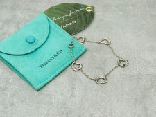 Bracciale Tiffany & Co. Five 5 cuori aperti Elsa Peretti argento sterling925 ...