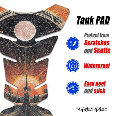 Non-slip Grip Tank Pad Protector Universal For Motorcycle TP101 #3563259