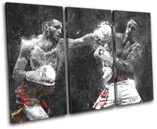 Boxing Grunge Taylor Prograis Sports TREBLE CANVAS WALL ART Picture Print