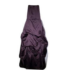 DAVID'S BRIDAL 81123 BRIDESMAID DRESS PROM SATIN Strapless size 4 Truffle