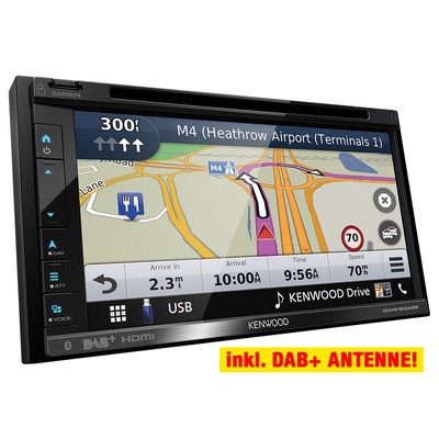 KENWOOD 2-DIN DNX5190DABS Auto Radioset für VW Polo 4 9N/9N3 & Passat B5 B/BG
