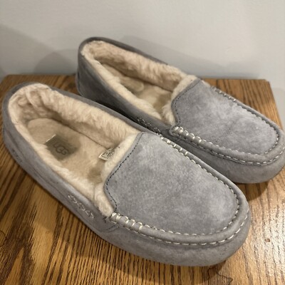 UGG ASHLEY moccasin Slipper shoes Grey Usa Eu 39