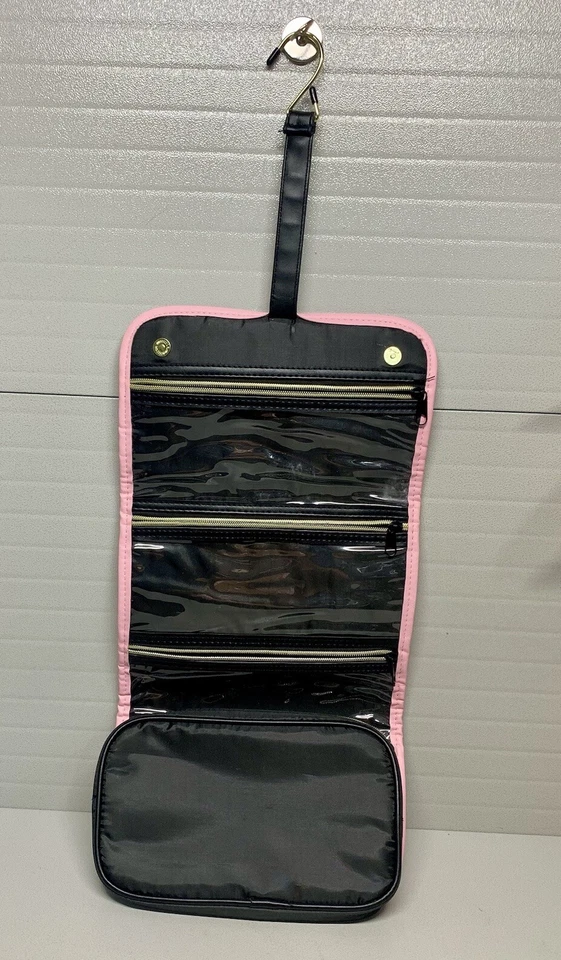 JUICY COUTURE Organizador de Maquillaje de Viaje Lentejuelas Plegables con Percha - MUY BUEN ESTADO Foto 2 de 4