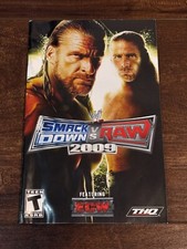 Smack Down Vs Raw 2009 Wrestling WWE PS2 Playstation 2 Instruction Manual Only