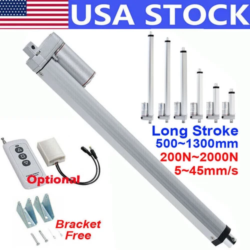 12V 120N Fast Speed 67mm/s Linear Actuator Long Stroke 600~1200mm 48inch 40" 38"