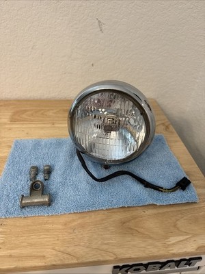 OEM Harley Davidson Springer Headlight With Mount And Wires 5 3/4  Head Light