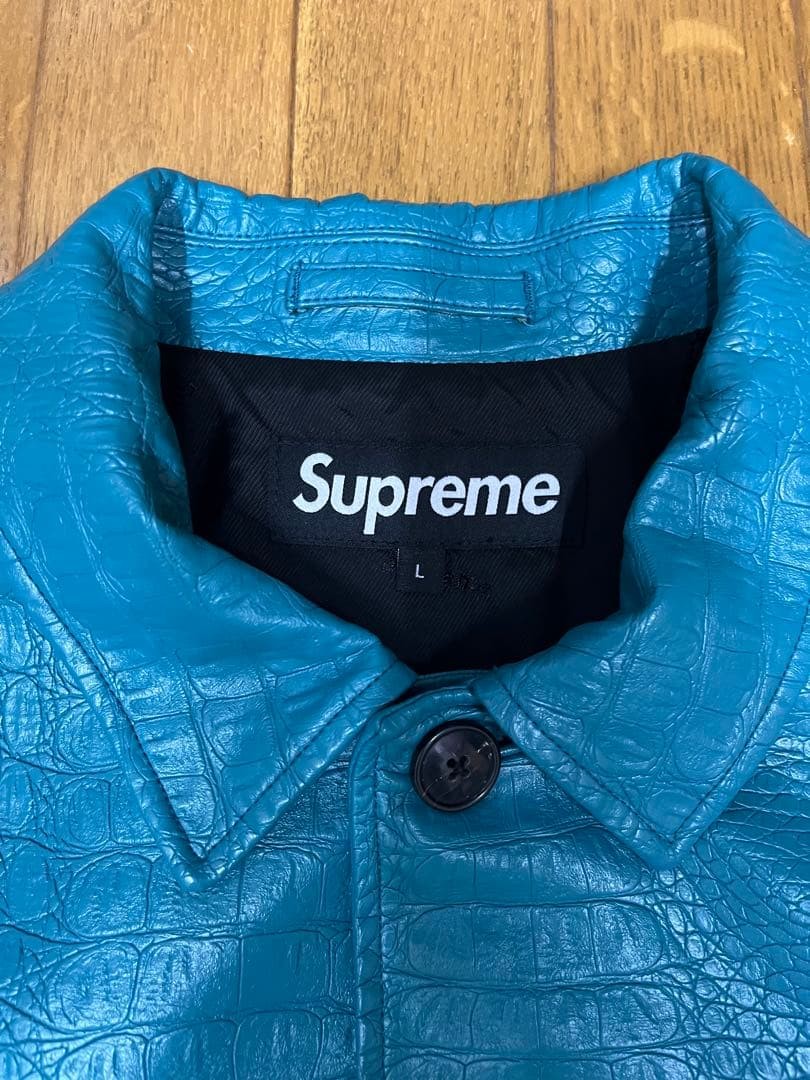 Supreme Faux Croc Car Coat Setup Teal L Jacket & Pants 34 Used | eBay