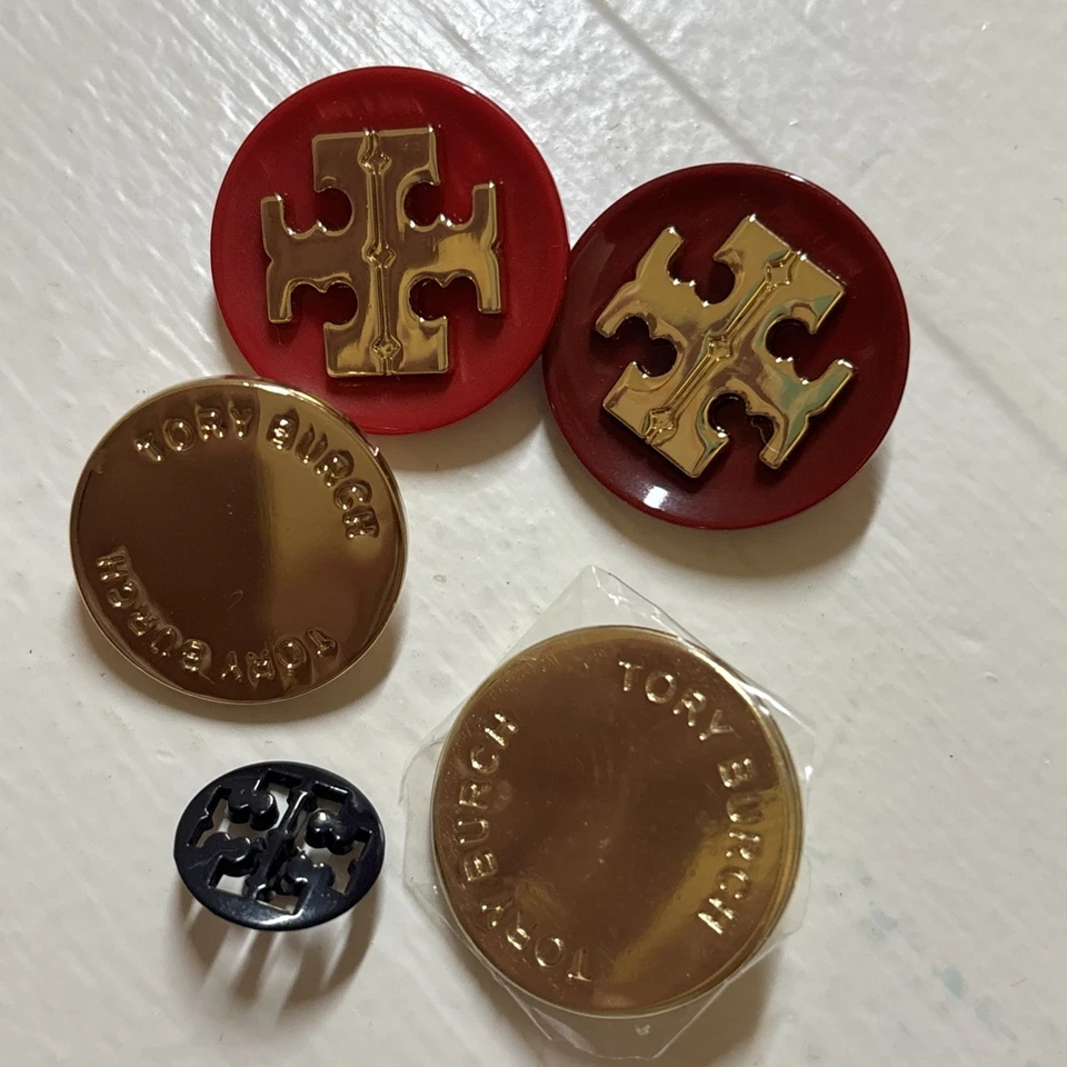 Tory Burch Shank Button Assorted Lot.  5 Pieces - Image 2 of 3