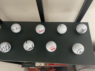 8 x LPGA Tour golfers SIGNED GOLF BALLS Women's British Open 2025