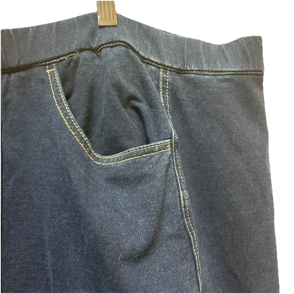 Dream Jeannes By Quacker Factory Stretch Denim Plus Size Women’s Mini Skirt 3X - Image 3 of 4