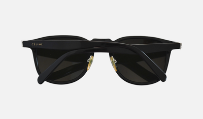 CÉLINE ブラック メガネ CL 41376 145 Pre-owned CELINE CL41412/F/S Black with Green Lenses Sunglasses 50