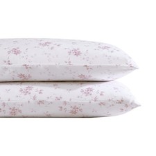 Home - Standard Pillowcase Set, Cotton Sateen Bedding, Smooth  -Resistant G...