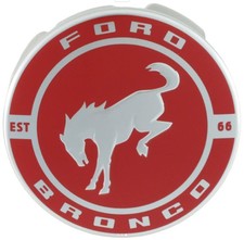 New Oem Ford Bronco 60th Anniversary Edition Center Cap Red Est 1966 New Oem Ford Bronco 60th Anniversary Edition Center Cap Red Est 1966