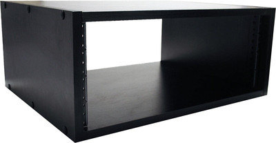 Cases Wooden Studio Rack, 4U Size with 15.25'' Depth, Black (GR-STUDIO-4U)