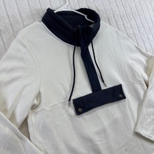 LL Bean Signature Colorblock Sweatshirt Organic Cotton Long Sleeve Women  s XL