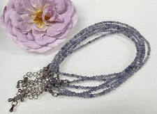 Wholesale Lot 6 Pcs 2mm Natural Tanzanite Anklets Crystal Healing Energy