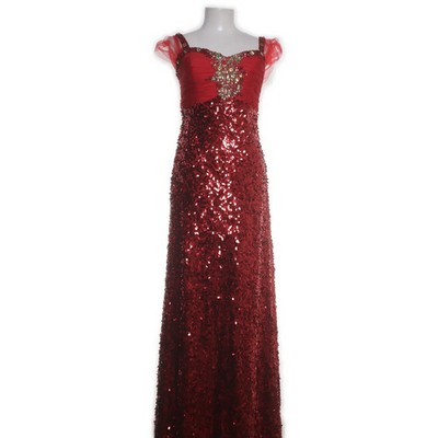 Unique, Abendkleid, Größe: M, Rot, Polyester, Damen #MRj