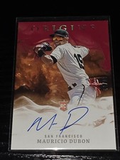 2020 Chronicles Origins Signatures Red 51/99 Mauricio Dubon Rookie On Card Auto . rookie card picture