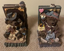 Pre-Owned Ceramic Teddy Bears Bookends