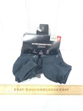 Under Armour Youth Performance Tech Low Cut 6 Pair Socks 13.5K-4Y Black NWT