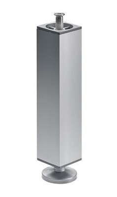 Hettich Möbelfuß Ancona für schwere Tischplatten Aluminium Ø 60 x 100 mm