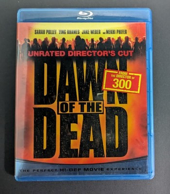 Dawn of the Dead Blu-Ray 2004 Unrated Director's Cut Ving Rhames Zack Snyder