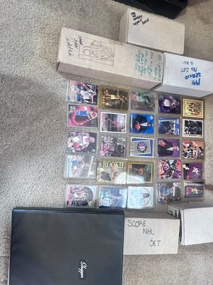 Thousands of Baseball, NBA, NHL, NFL Cards