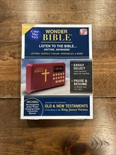 Wonder Bible KJV Audio Player AS SEEN ON TV Rechargeable Old & New Testament