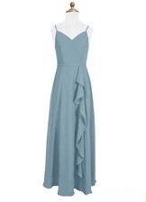 Azazie Bridesmaid Maxi Dress Size 4 A-Line Chiffon