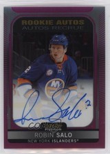 2021-22 O-Pee-Chee Platinum Rookie Auto Matte Pink Robin Salo #R-SA Auto 0nr3