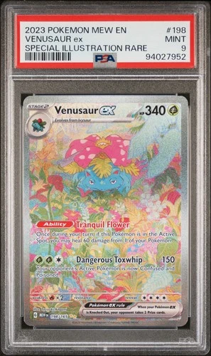 2023 Pokemon Mew 151 Venusaur Ex #198 MINT PSA 9 Special Illustration Rare