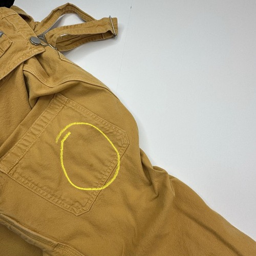 Everlane Women's Mustard Yellow The Cotton Canvas Denim Overalls 4/W34/L27 - Picture 13 of 19
