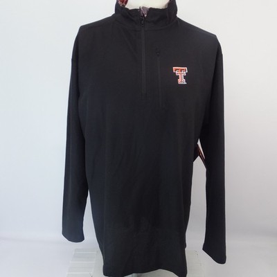 Amigo Provisions Texas Tech Quarter Zip Men's XL Black Pullover Mock Neck
