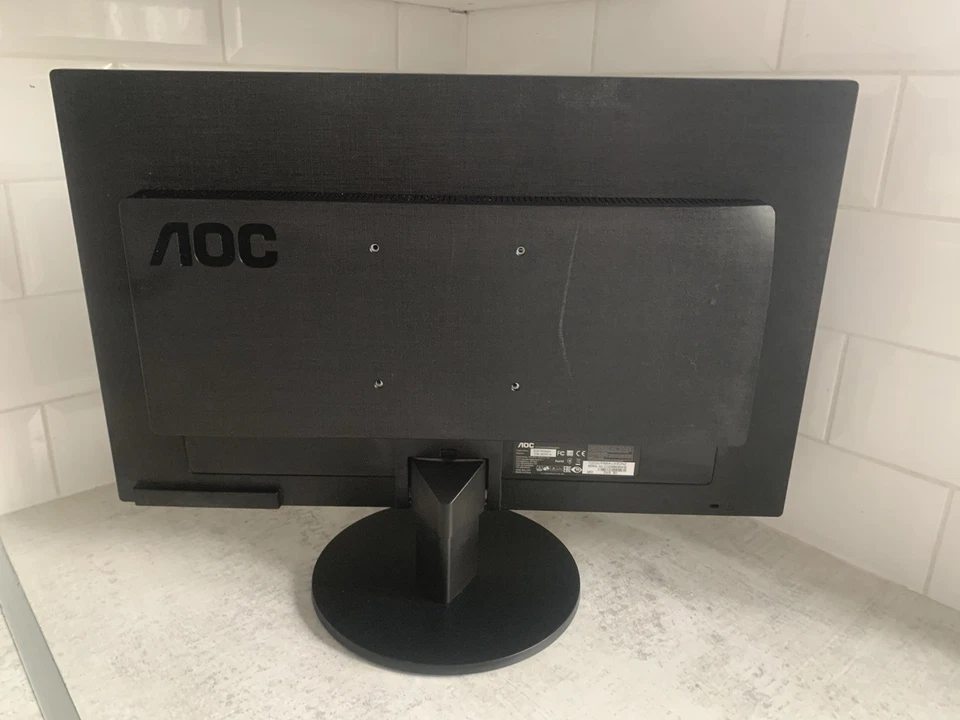 AOC 24" LCD Monitor | VGA & DVI | Sharp Display | Great for Home or Office Use - Image 4 of 4