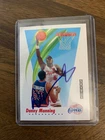 Danny Manning Autograph 1991-92 Skybox 127 KU Jayhawks, Detroit Pistons,