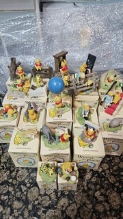 Large job lot Vintage R&R Hill Winnie the Pooh ornaments boxed tigger eyeore