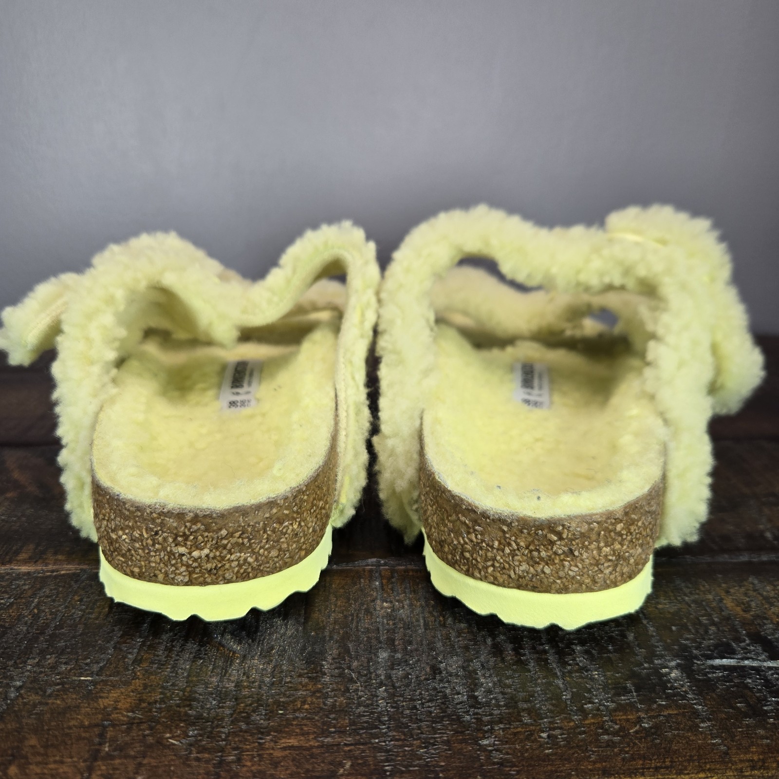 PANTOFOLA D’ORO Sandali stretti Birkenstock Arizona Shearling donna 7 EU 38 giallo marrone