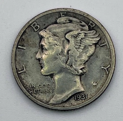 1931 S Mercury Dime 90% Silver San Francisco Mint XF EF Extra Fine Better Date