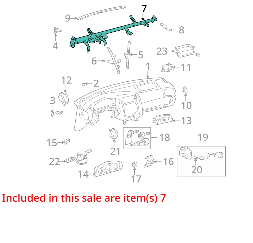 Toyota REFUERZO ASM INSTRUME 5533030221 NUEVO OEM Foto 2 de 3