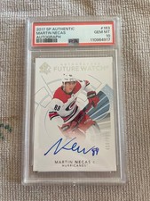 Martin Necas Future Watch Auto PSA 10 SP AUTHENTIC 2017