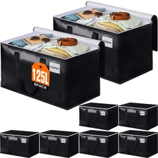 Moving Bags, Heavy Duty Moving Boxes with Zippers Top and Sturdy Handles, Sto...