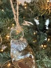 2 Owl Mercury Glass Ornaments Kugel Style Christmas Decor 4" EUC — photo 3