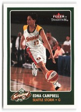 2001 Fleer Tradition WNBA #87 Edna Campbell Seattle Storm