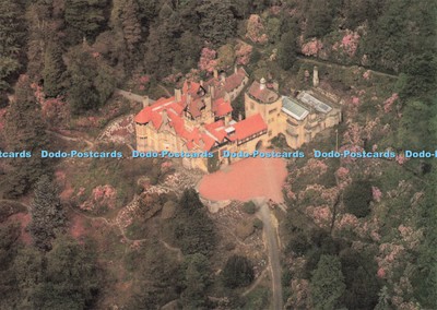 D248062 Cragside Northumberland Cragside House in Early June National Trust AirF