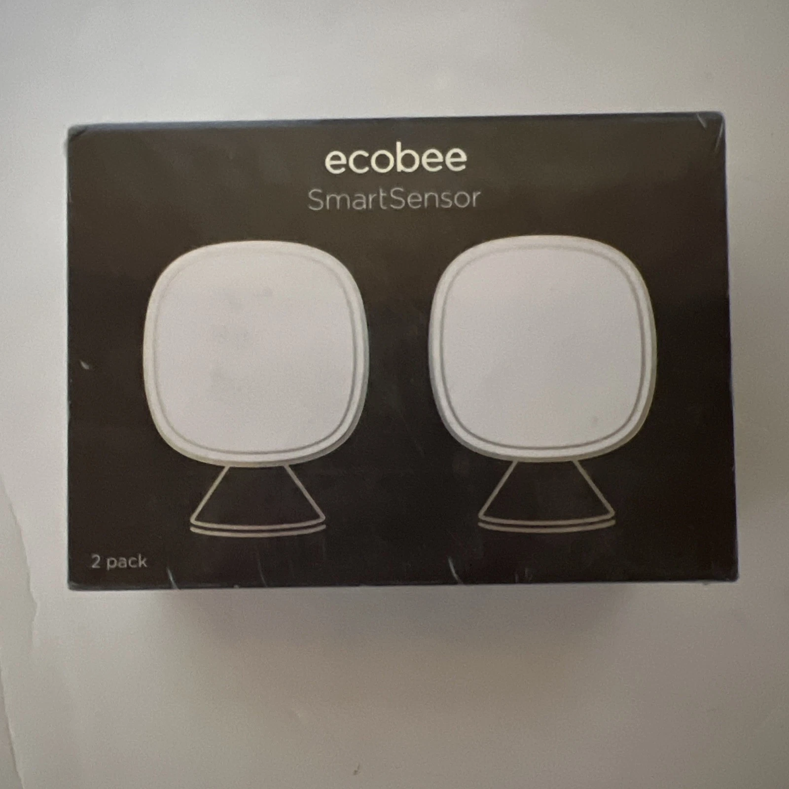 ecobee SmartSensor Room Temperature Sensors - White, Pack of 2 (EB-RSHM2PK-01)