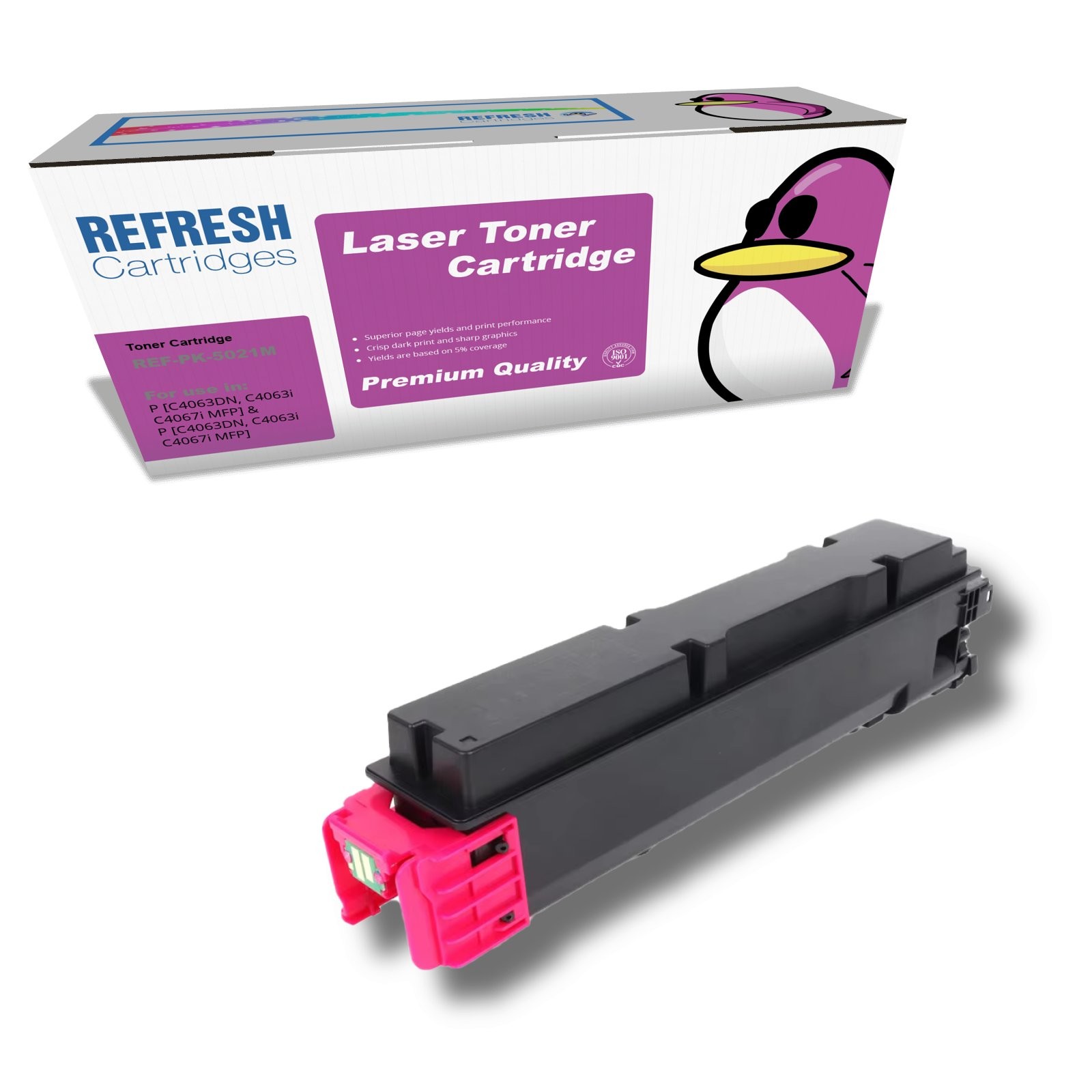 Refresh Cartridges Magenta PK-5021M Toner Compatible With Utax Printers
